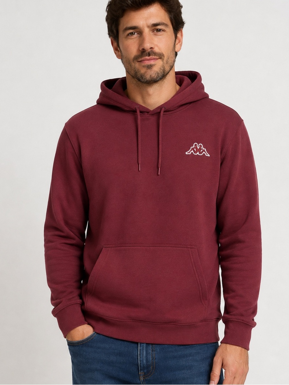 Men's KAPPA ACTIVE Hoodie Jacket  RED DAHLIA, Size Large. NWT.
